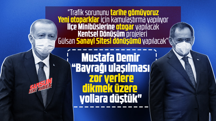 Mustafa Demir AK Parti kongresinde Samsun'da yapılacak projeleri tek tek açıkladı