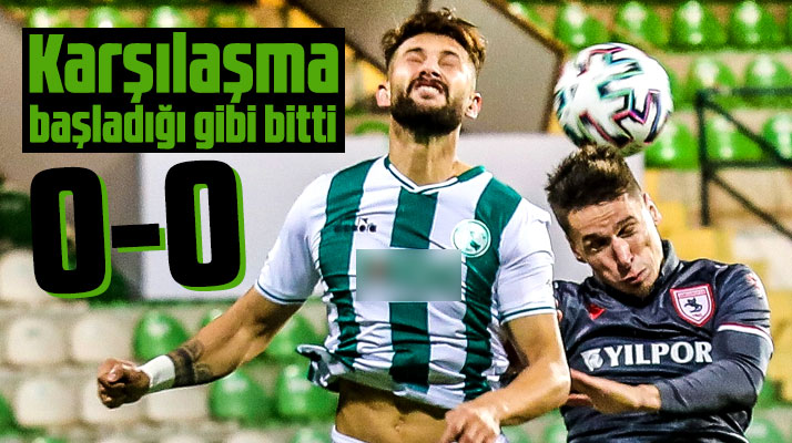 Giresunspor-Yılport Samsunspor maçı golsüz sona erdi