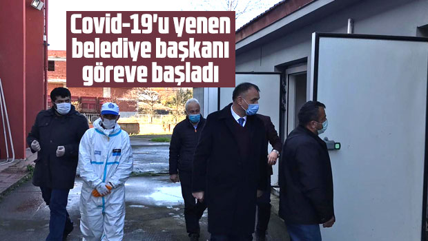 Salıpazarı Belediye Başkanı Akgül Covid-19'u yenip görevine başladı