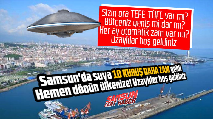 Samsun'da içme suyuna 10 kuruş daha zam geldi