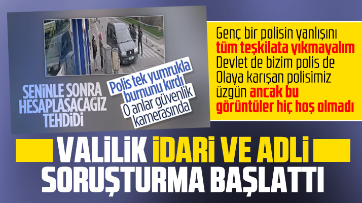 Samsun'da vatandaşa yumruk atan polise idari ve adli soruşturma açıldı