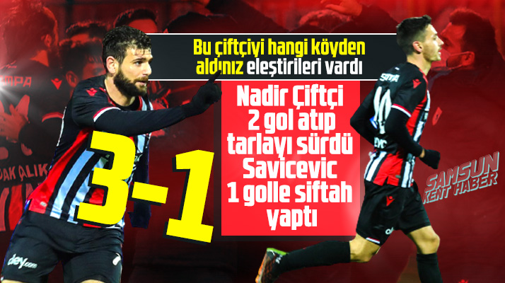 Yılport Samsunspor Aydeniz Et Balıkesirspor'u 3-1 yendi