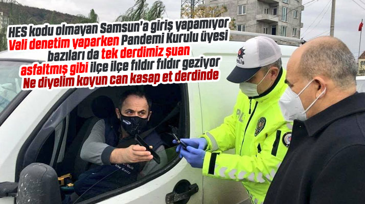 Samsun Valisi Zülkif Dağlı tek başına denetime çıkarak HES kodu kontrolü yaptı