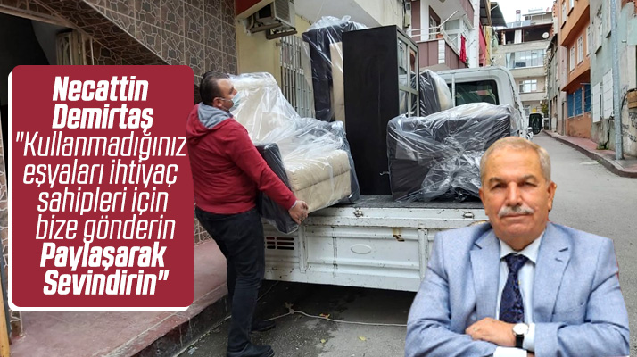 Necattin Demirtaş, ihtiyaç sahipleri için paylaşarak sevindir çağrısı yaptı
