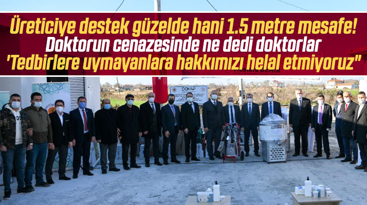 Samsun Bafra'da 52 üreticiye otomatik sağım makinesi ve süt soğutma tankı verildi