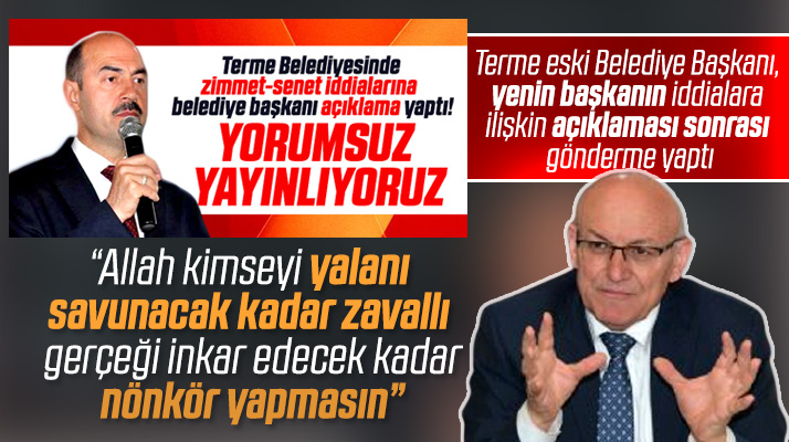 Terme eski Belediye Başkanı Şenol Kul'dan Ali Kılıç'a sert gönderme
