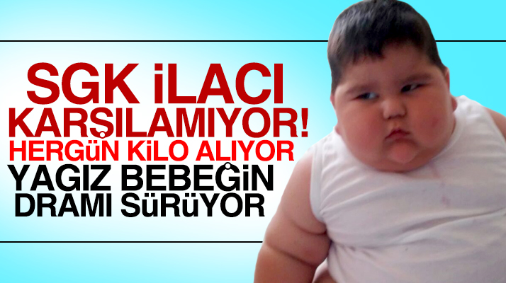 Samsun'da leptin hormonu eksikliği teşhisi konulan Yağız bebeğin dramı sürüyor