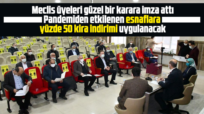Terme Belediyesi kiracısı olan esnaflara 6 ay yüzde 50 indirim uygulayacak