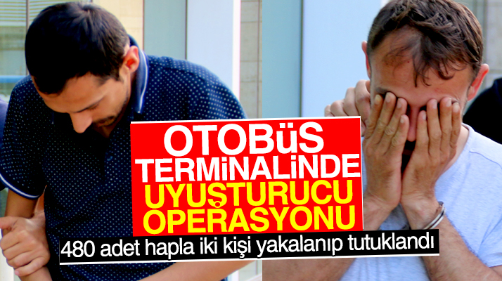 Samsun'da otobüs terminalinde uyuşturucu operasyonu: 2 tutuklama