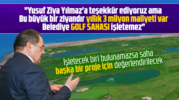 Samsun Golf Sahası için Mustafa Demir'den açıklama! Golf Sahası büyük ziyan