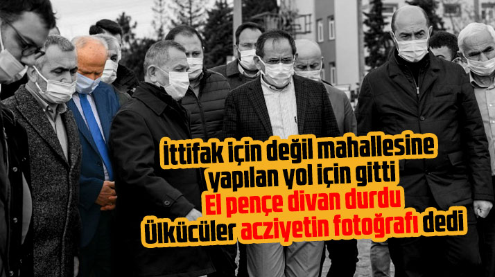 MHP Samsun İl Başkanı Karapıçak mahallesine yapılan yol için Terme'ye gitti