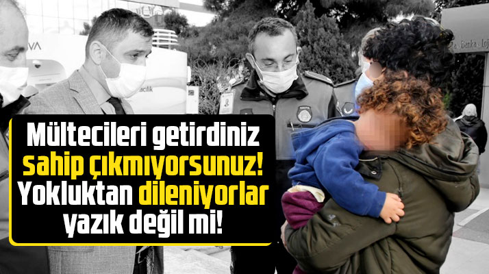 Atakum Belediyesi Zabıtası çoğu mülteci 14 dilenciyi yakalayıp tutanak tuttu
