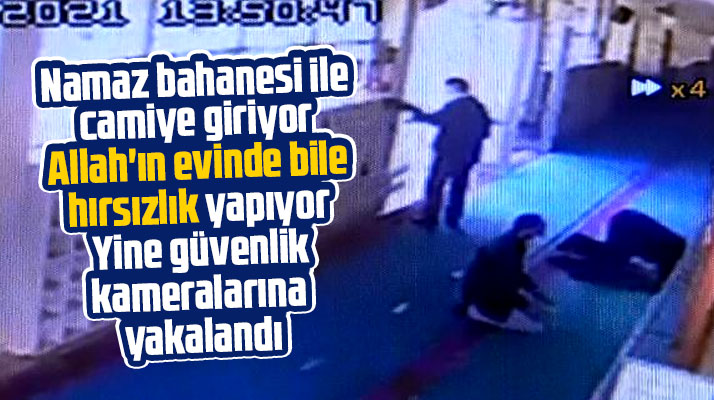 Samsun'da Site Camisine dadanan hırsız ayakkabı çalarken görüntülendi