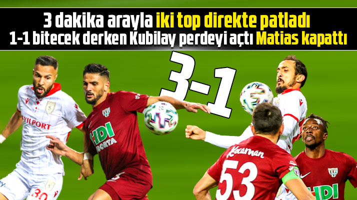 TFF 1'inci ligde Yılport Samsunspor Bandırmaspor'u 3-1 yendi