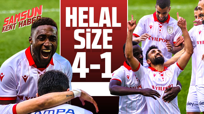 Yılport Samsunspor deplasmanda Akhisarspor'u 4-1 yendi