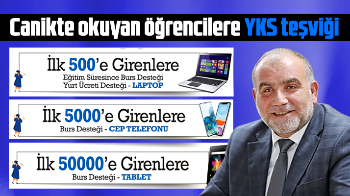 Canik Belediyesi YKS'de başarılı olacak öğrencilere ödüller verecek