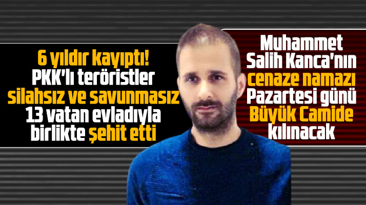 Samsunlu şehit Muhammet Salih Kanca'nın cenaze namazı Büyük Camide kılınacak