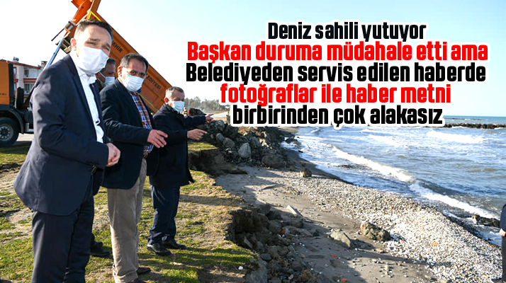 Samsun Büyükşehir kıyı erozyonunun yaşandığı Atakum sahilinde çalışma başlattı