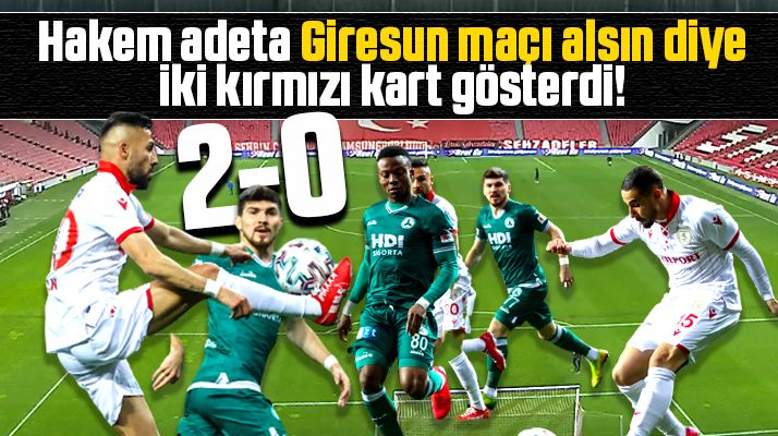 Yılport Samsunspor evinde ağırladığı Giresunspor'a 2-0 yenildi