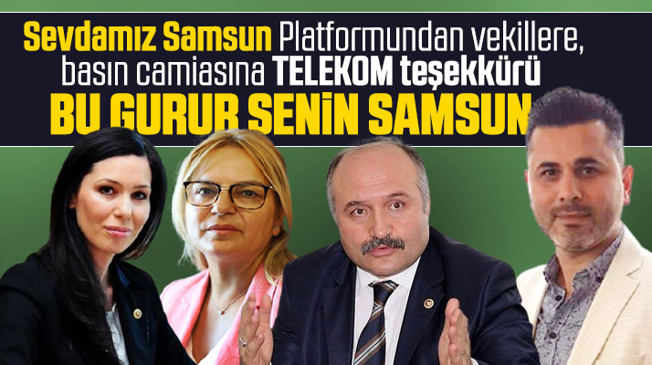 Sevdamız Samsun Platformundan Telekom Bölge Müdürlüğü teşekkürü