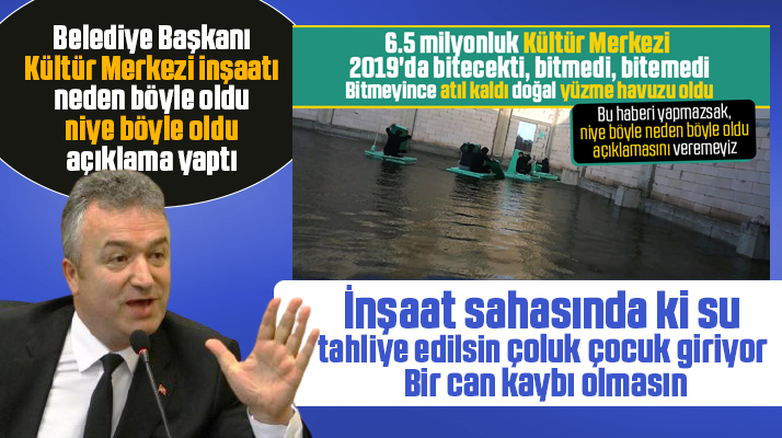 Samsun'da atıl kalan Kültür Merkezi için 19 Mayıs Belediye Başkanı açıklama yaptı