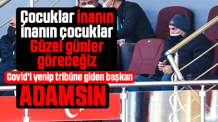 Yüksel Yıldırım Yılport Samsunspor-Tuzlaspor maçını tribünden izledi
