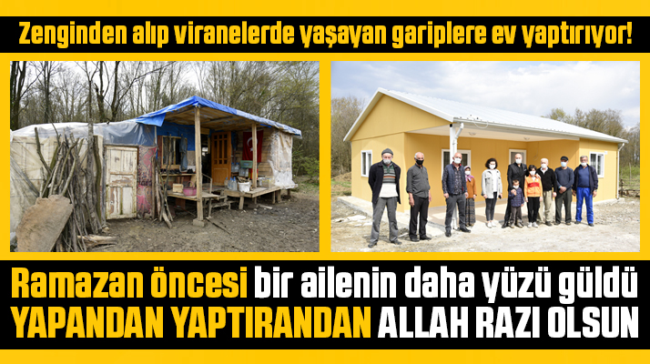 Tekkeköy Belediyesi Ramazan öncesi bir aileye daha prefabrik ev yaptırdı