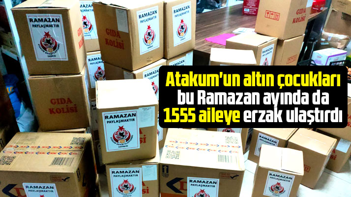 Atakum Şehir Platformu, bu Ramazan ayında da 1555 aileye erzak ulaştırdı
