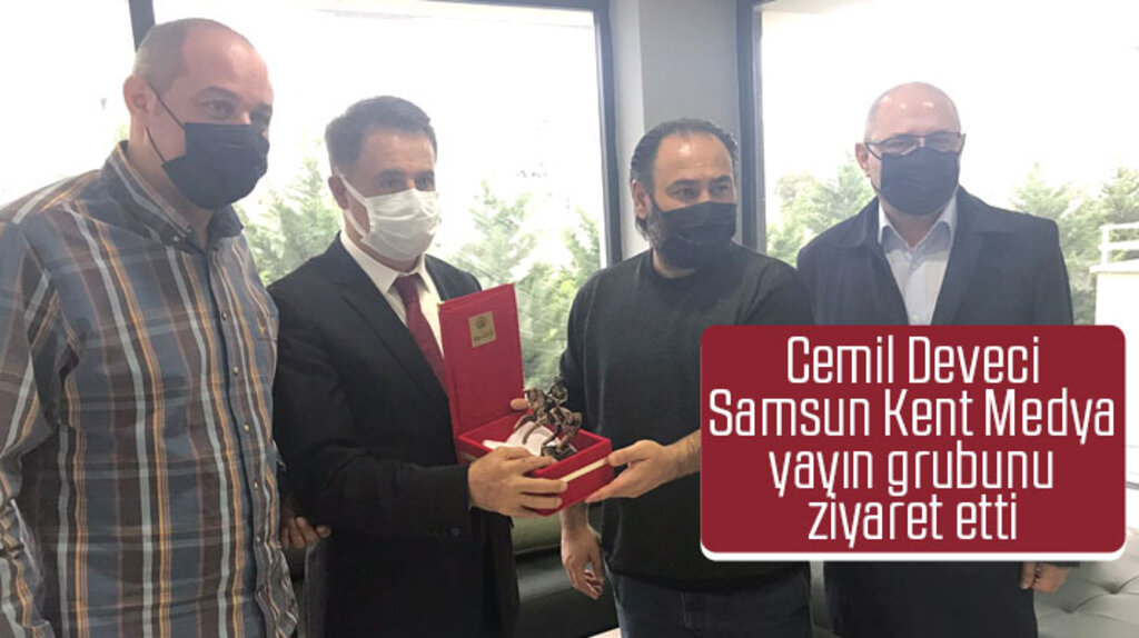 Cemil Deveci, Samsun Kent Medya yayın grubunu ziyaret etti