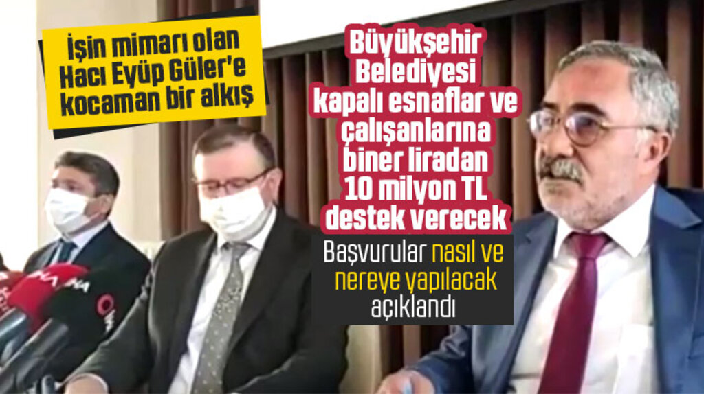 Samsun Büyükşehir kapalı esnaflara bin lira maddi destek verecek