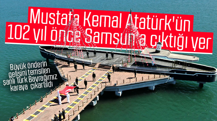 Atatürk'ün Samsun'a çıkışı pandemiye rağmen coşku içinde kutlandı
