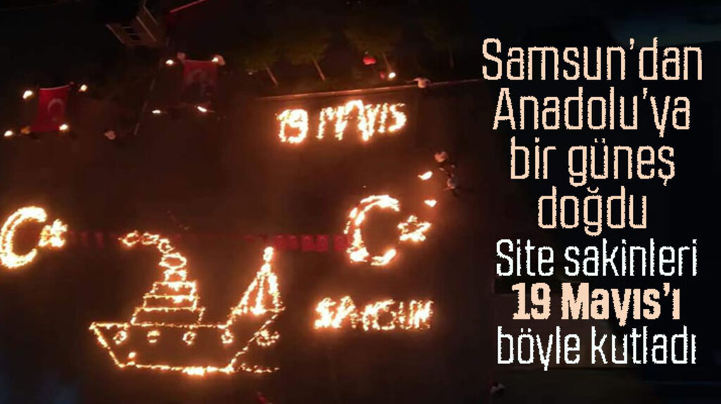 Samsun'da Bahçeşehir Sitesinde muhteşem 19 Mayıs kutlaması
