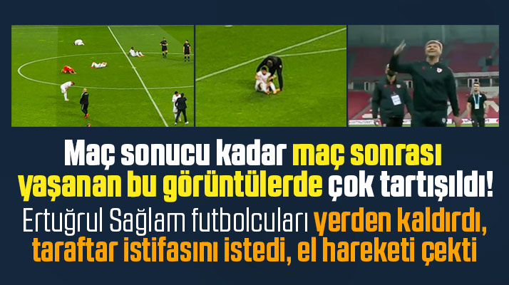 Samsunspor taraftarları Ertuğrul Sağlam'ı istifaya çağırdı o el hareketi çekti