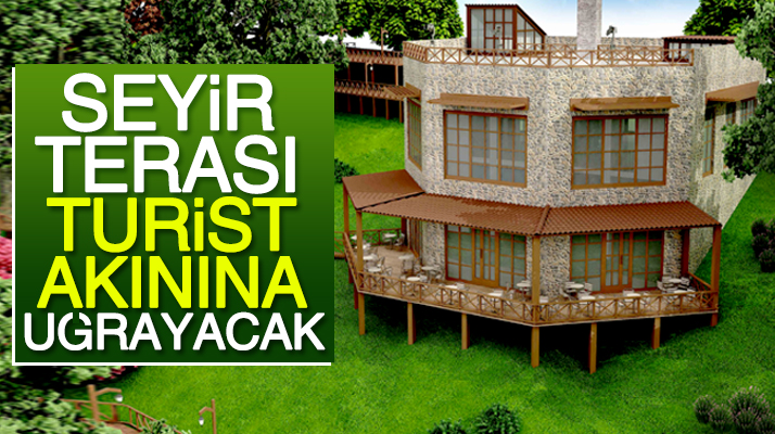 Samsun'un Atakum ilçesinde yapılan Seyir Terası turist akınına uğrayacak