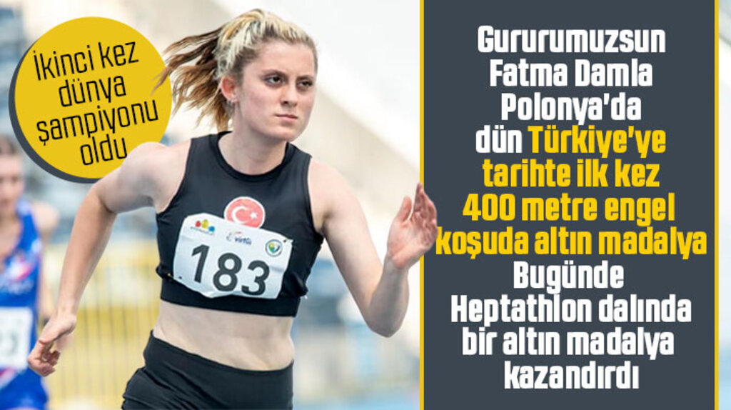 Samsunlu sporcu Fatma Damla Altın Polonya'da ikinci kez Dünya Şampiyonu oldu