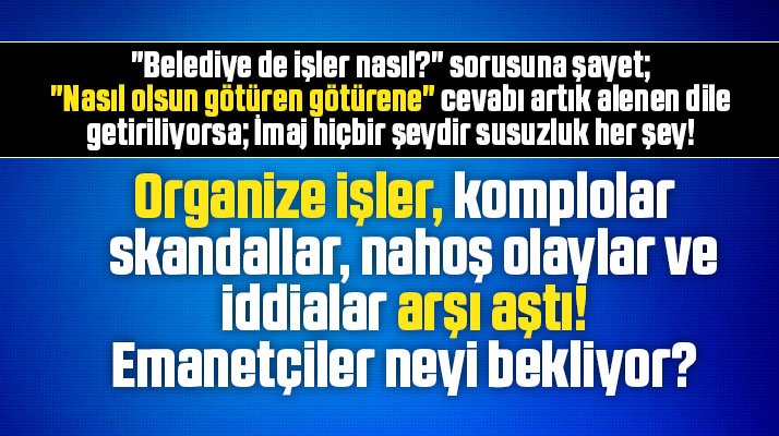 Samsun'da bazı belediyelerde gündeme gelen iddialar üzerine bir analiz yazısı