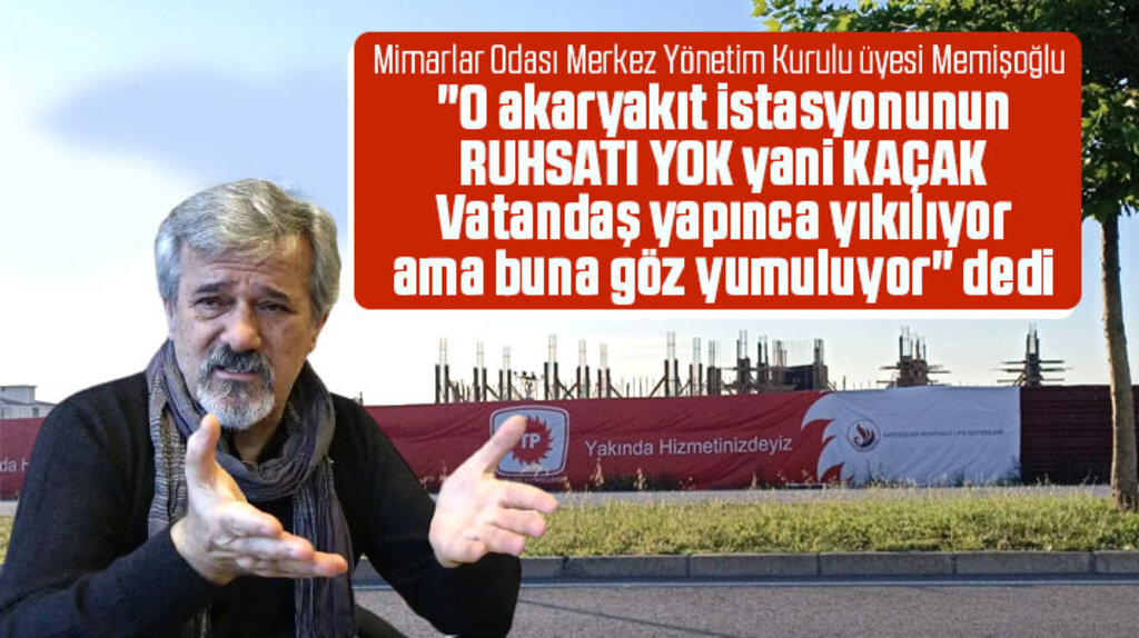 İshak Memişoğlu Atakum'da yapılan akaryakıt istasyonunun kaçak olduğunu açıkladı