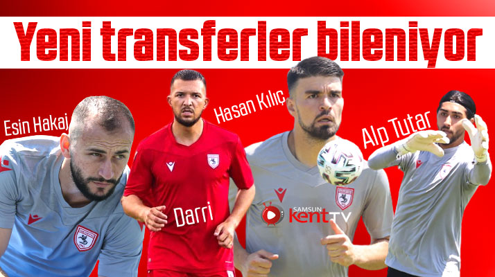 Yılport Samsunspor'un yeni transferleri antrenmanda göz dolduruyor