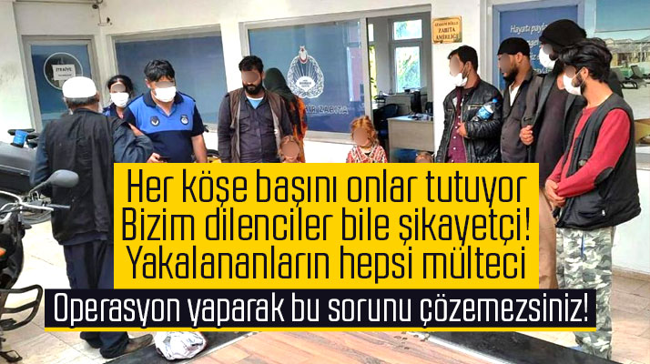 Samsun'da çoğunluğu mülteci 29 dilenciyi zabıta yakaladı