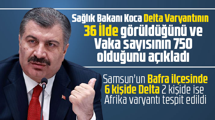 Samsun'un Bafra ilçesinde 6 kişide Delta Varyantı tespit edildi