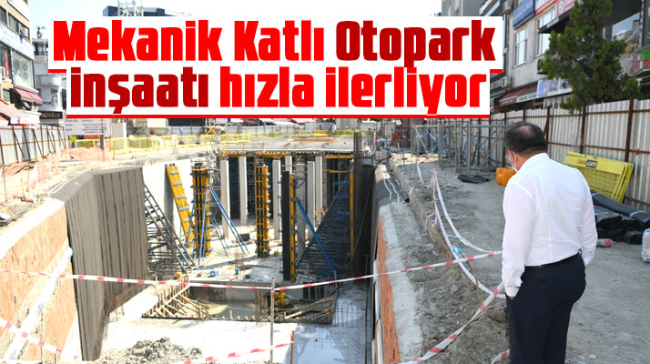 Samsun'da Subaşı Mekanik Katlı Otopark inşaatı hızla ilerliyor