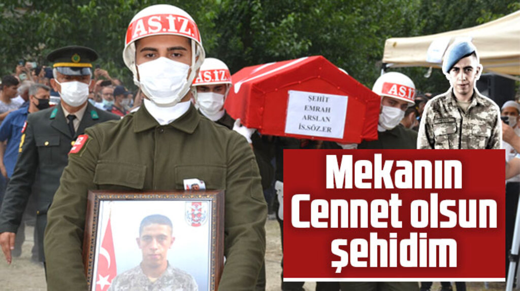 Samsun Vezirköprü'de şehit Emrah Arslan son yolculuğuna uğurlandı