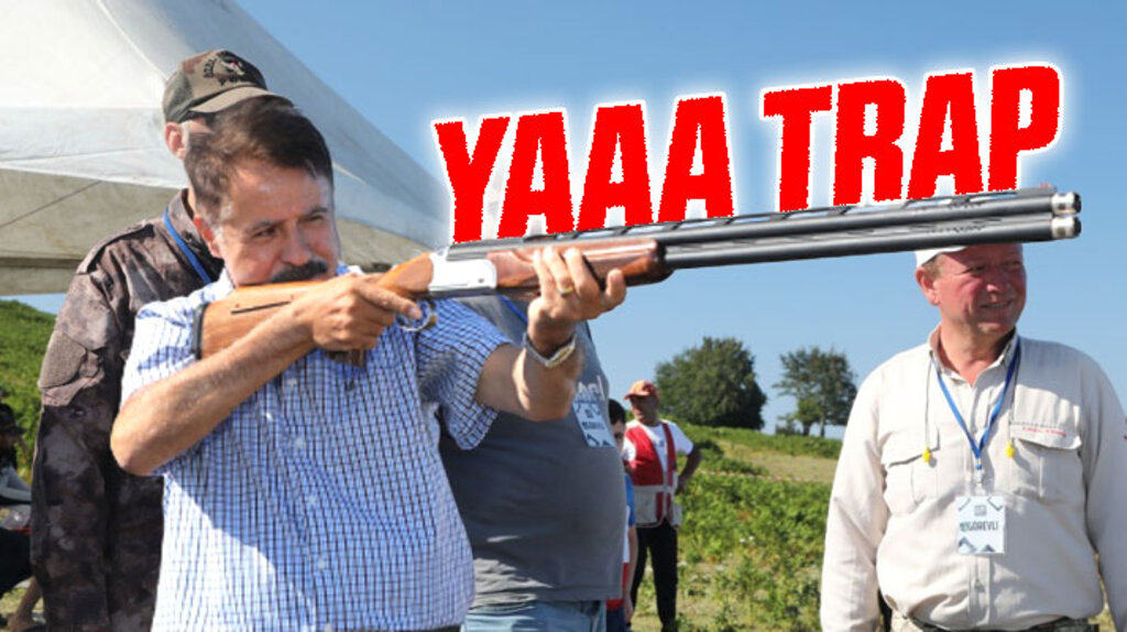 Samsun Kocadağ'da yapılan trap müsabakasında Cemil Deveci'de atış yaptı