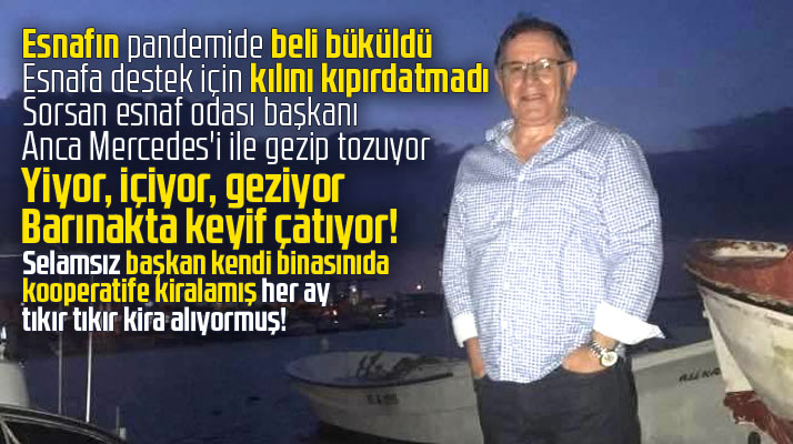 Samsun'da esnaf odası başkanı Adnan Konaş esnafın sorunlarına sessiz