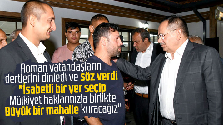 Samsun Büyükşehir Başkanı Demir Roman vatandaşlara yeni bir mahalle sözü verdi