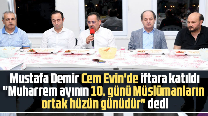 Samsun Büyükşehir Başkanı Demir Cem Evi'nde Muharrem ayı iftarına katıldı