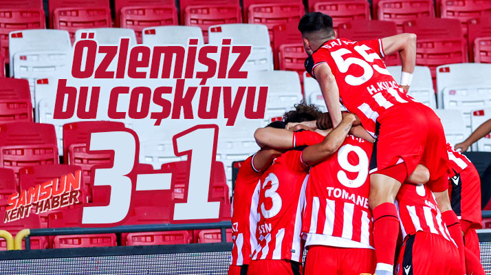TFF 1'inci Ligde Yılport Samsunspor Balıkesirspor'u 3-1 yendi