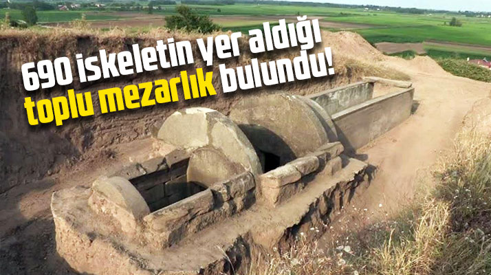 Samsun'da İkiztepe Örenyerinde 690 iskeletin yer aldığı toplu mezarlık bulundu