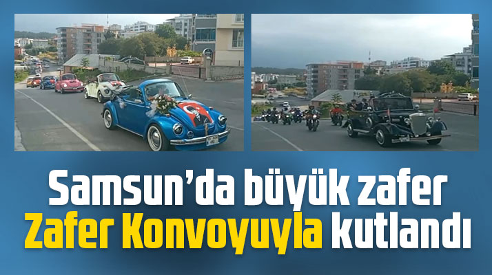 İlkadım Belediyesi 30 Ağustos Zafer Bayramında Zafer Konvoyu düzenledi