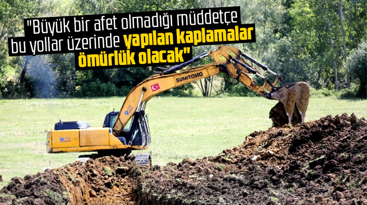 Samsun'un Canik ilçesinde yapılan yeni yollar ömürlük olacak